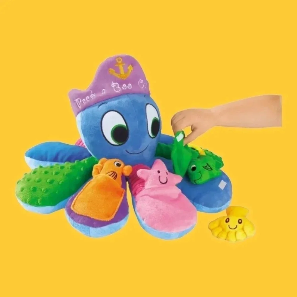 Lakeshore peek-a-boo octopus 36mos/infant/toddler